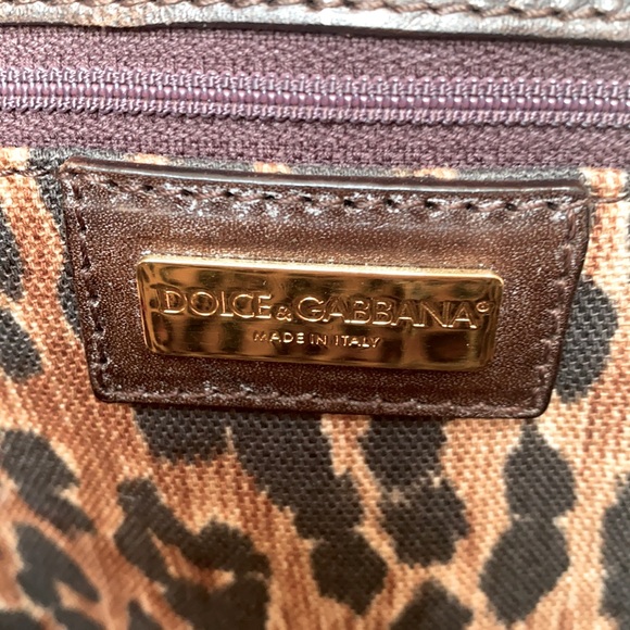 Vintage Dolce and Gabbana Woven Straw/Leather Tote - Picture 3 of 10